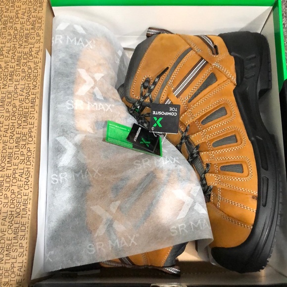 SR MAX CONCORD BROWN CT WATERPROOF SLIP RESISTANT BOOTS